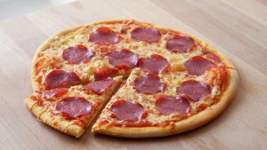 Schnelle Pizza Salami