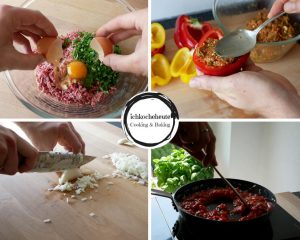 Paprika Füllen & Tomatensauce Zubereiten