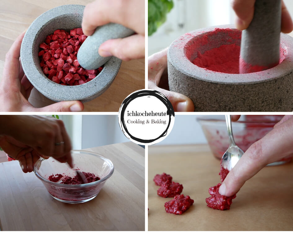 Preparing Strawberry Pellets