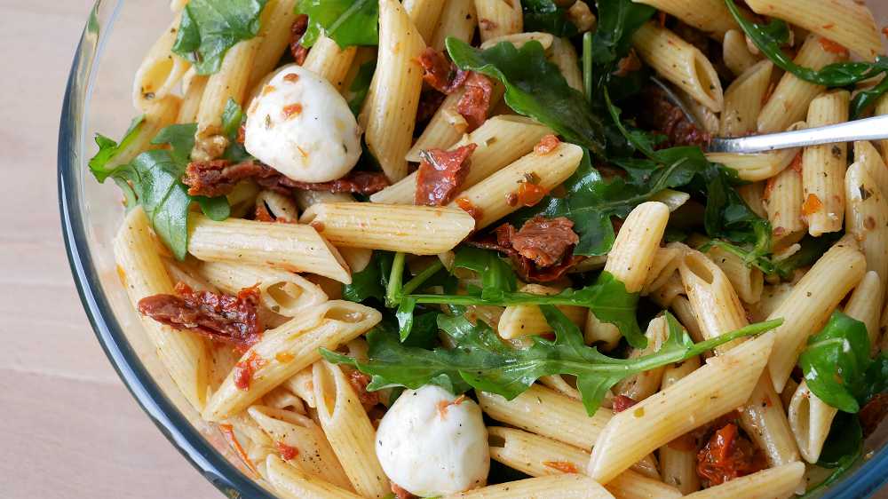 Pasta Salad with Dried Tomatoes & Rocket