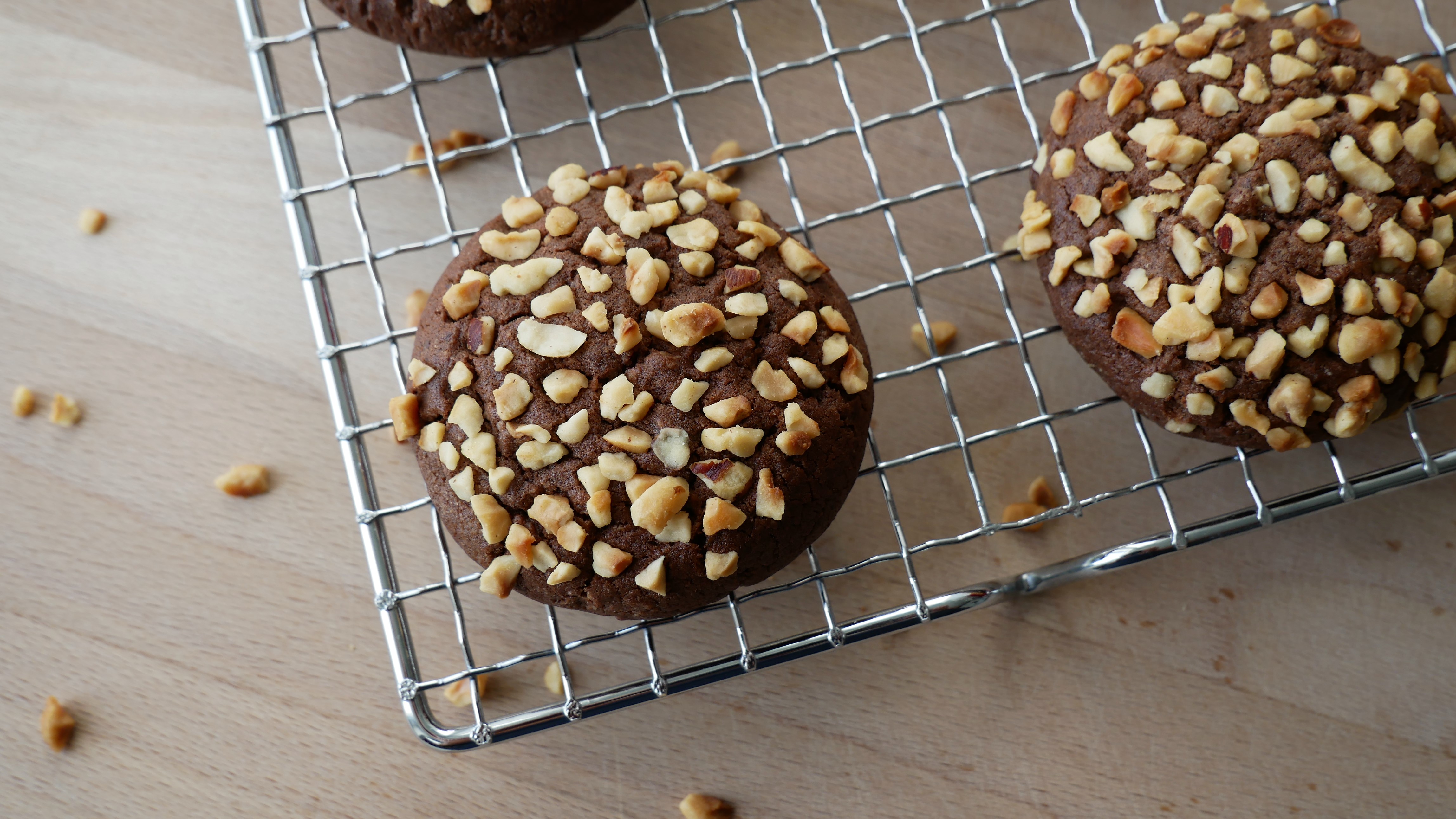 Baking Chocolate Hazelnut Cookies