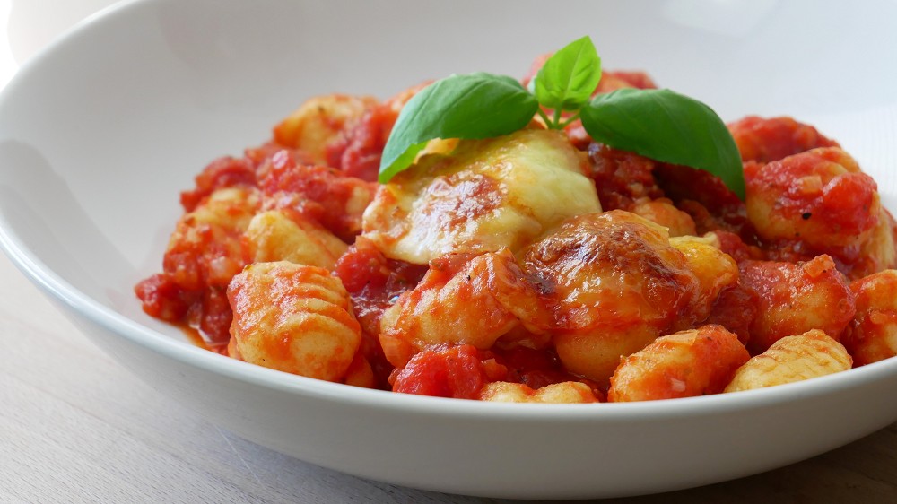 Oven Baked Gnocchi with Tomato Sauce