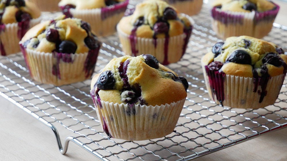 Baking Blueberry Muffins