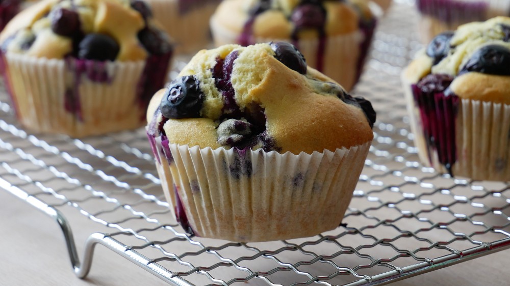 Baking Blueberry Muffins