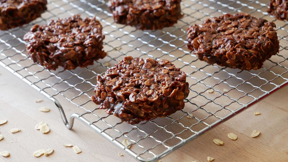 Schokoladen Haferflocken Kekse (Ohne Backen)