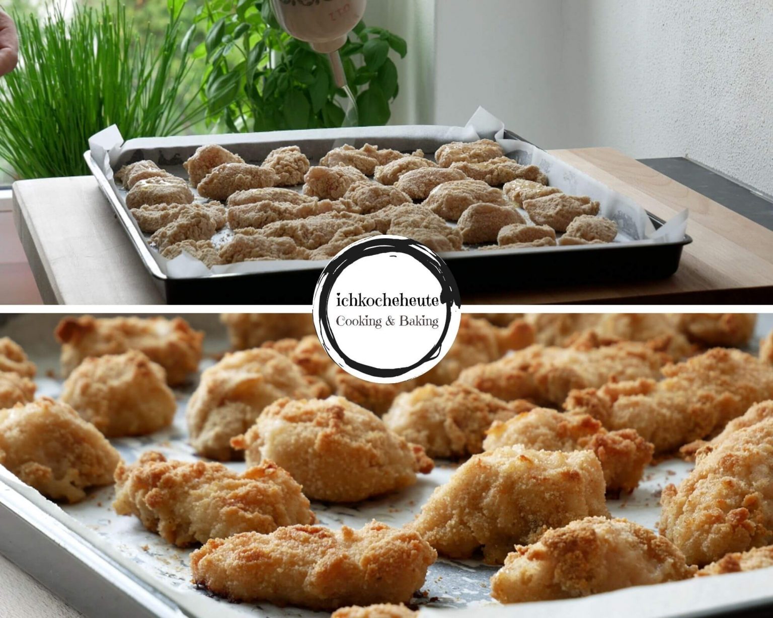 Chicken Nuggets im Backofen Selber Machen - ichkocheheute.de