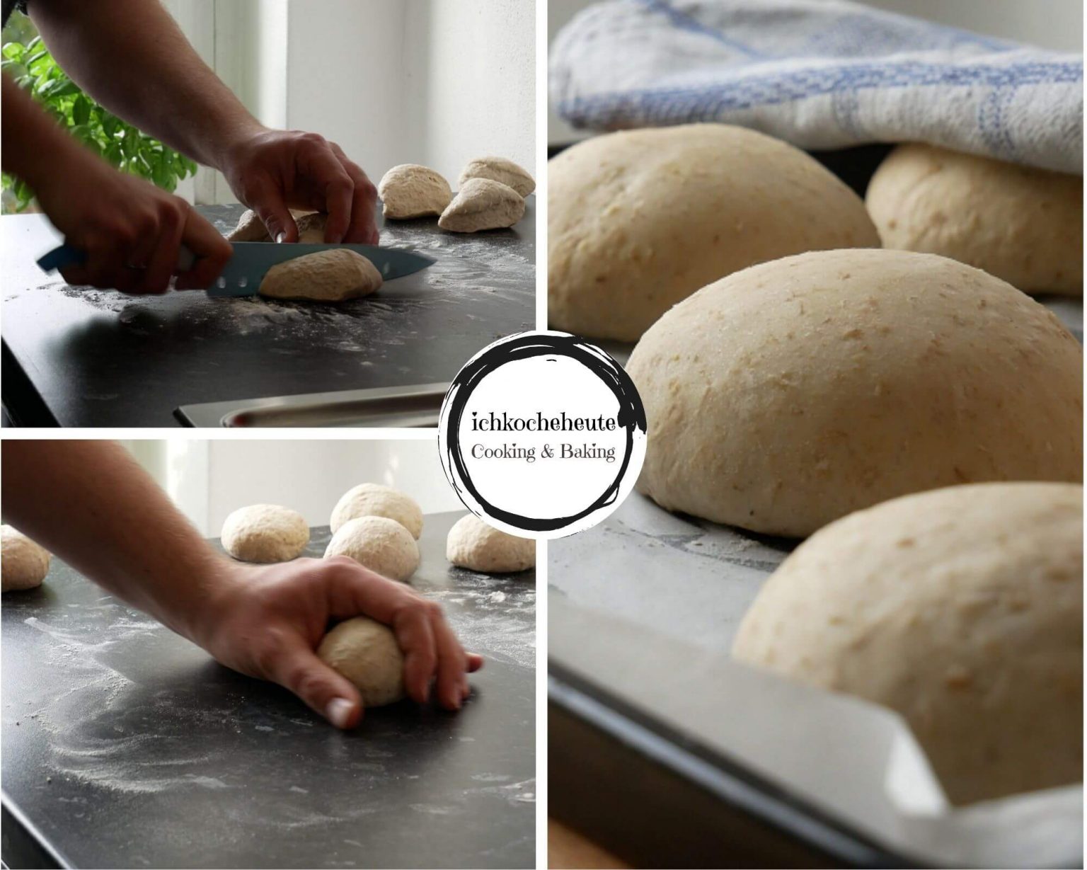 Haferflockenbrötchen Formen - ichkocheheute.de