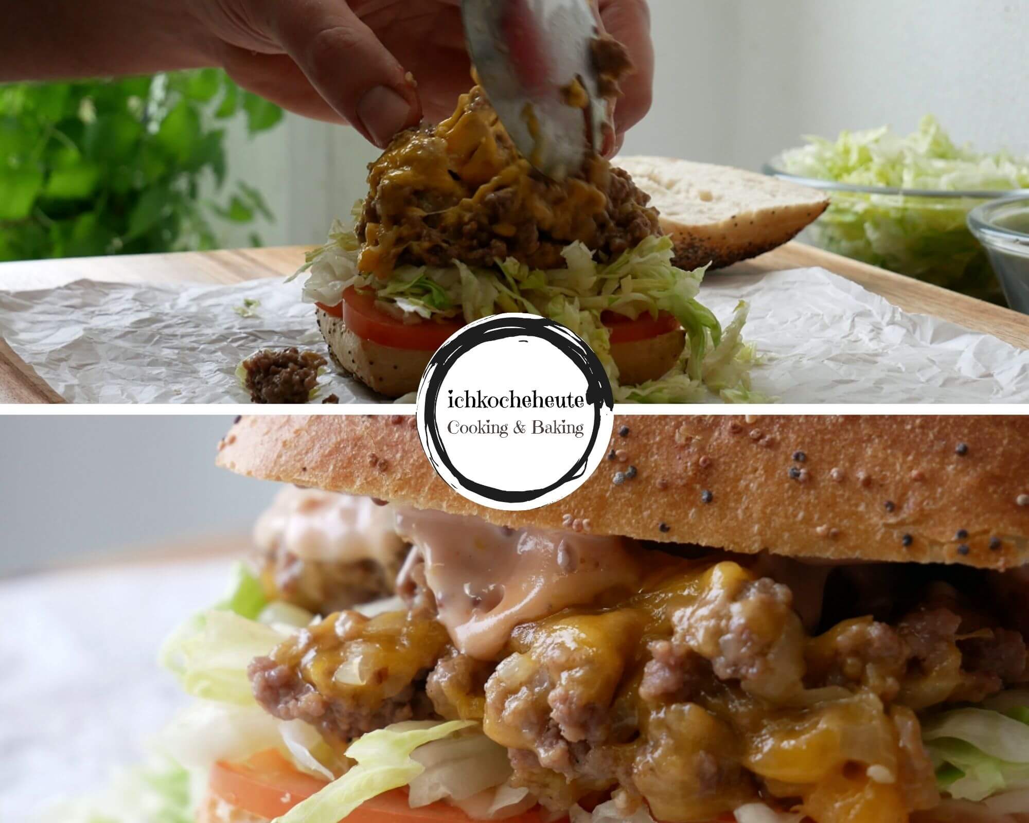 Serving Simple Cheeseburger Sandwiches