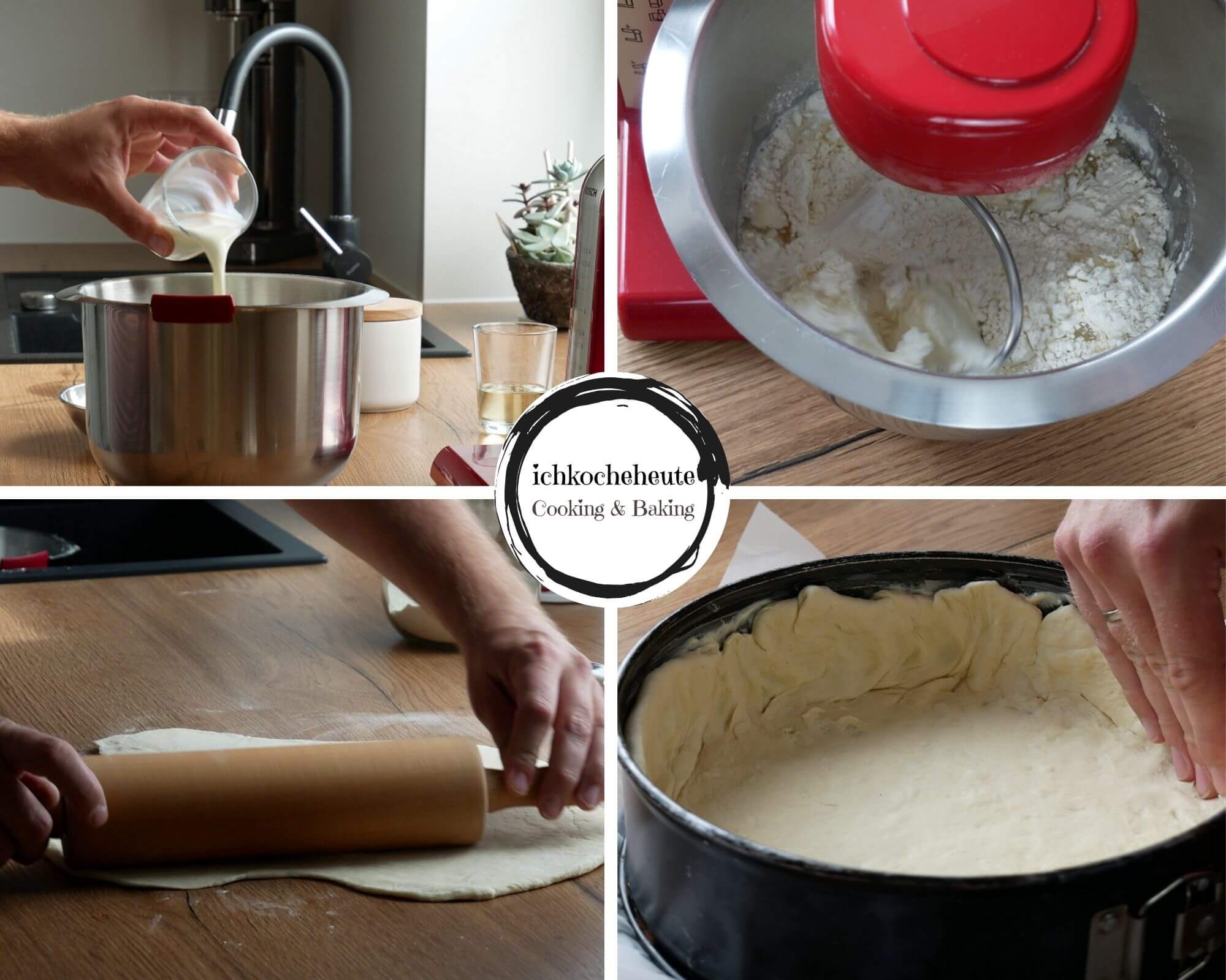 Preparing Dough For Asparagus Cake