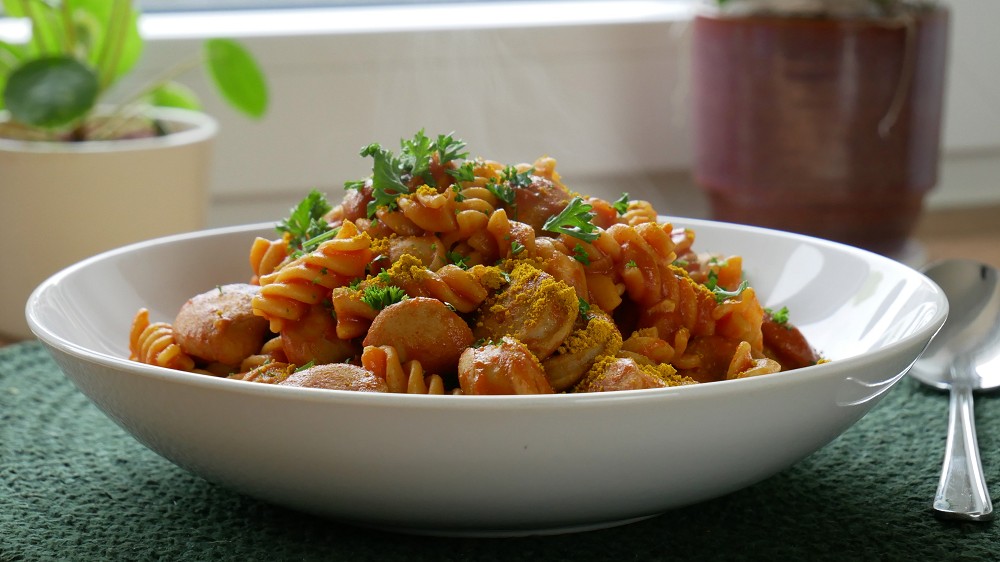 Currywurst One Pot Pasta