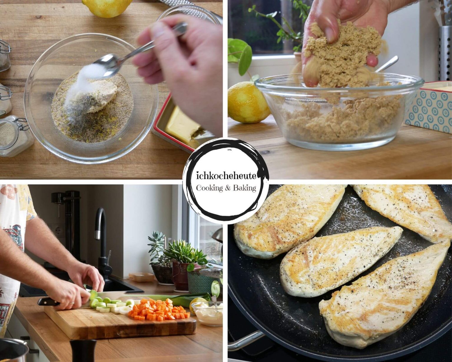 Ofen Hähnchen à la &amp;quot;Bordelaise&amp;quot; mit Möhren &amp; Lauch - ichkocheheute.de