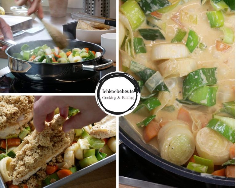 Ofen Hähnchen à la &amp;quot;Bordelaise&amp;quot; mit Möhren &amp; Lauch - ichkocheheute.de