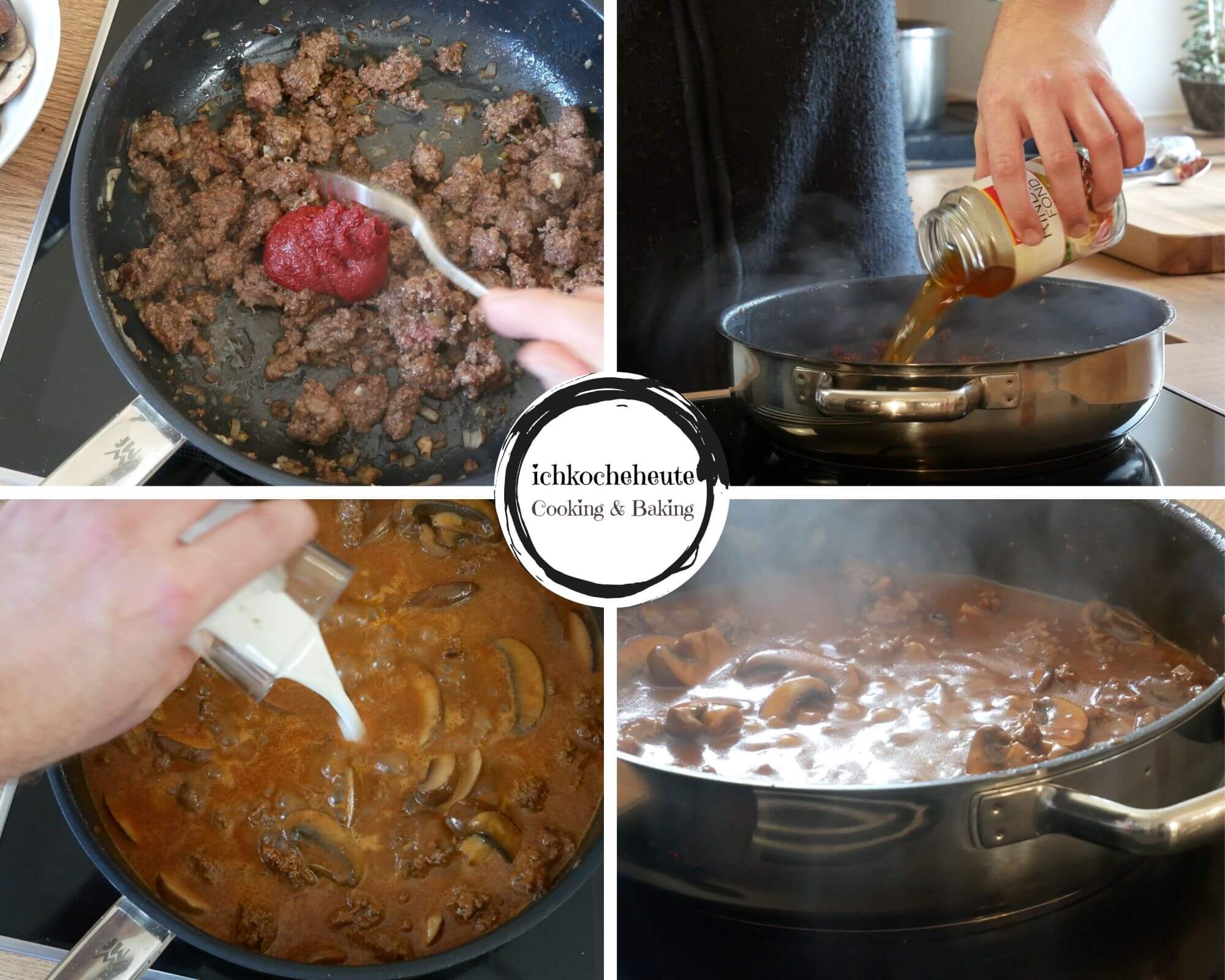 Cooking Spaghetti Bolognese Chasseur Style