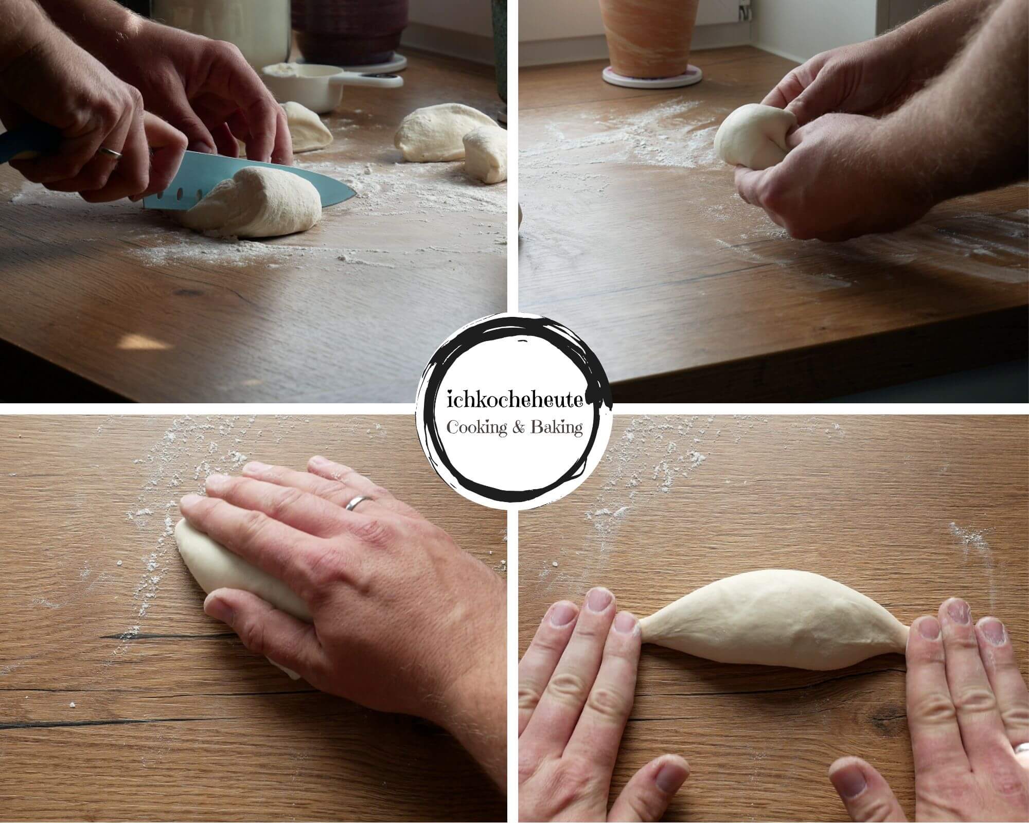 Shaping Pointed Bread Rolls