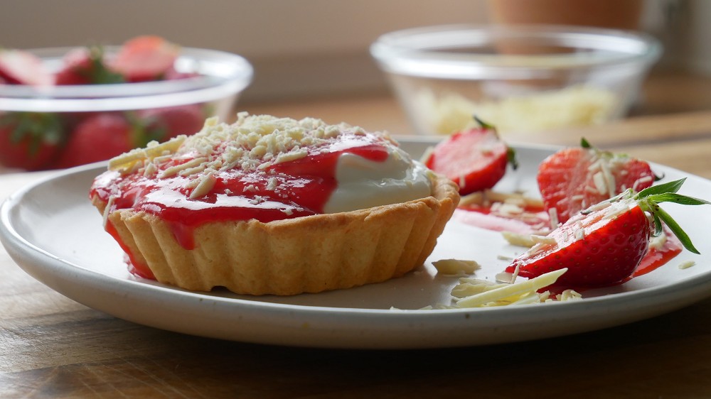 Strawberry Tartlets with Quark Cream