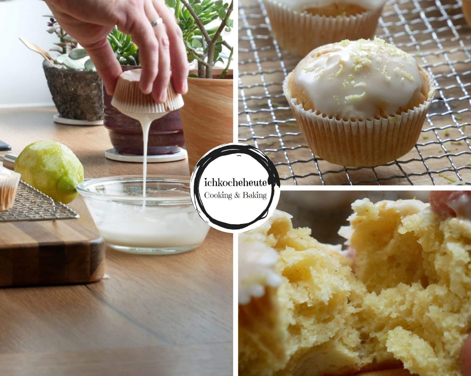 Zitronen Joghurt Muffins Backen ichkocheheute.de