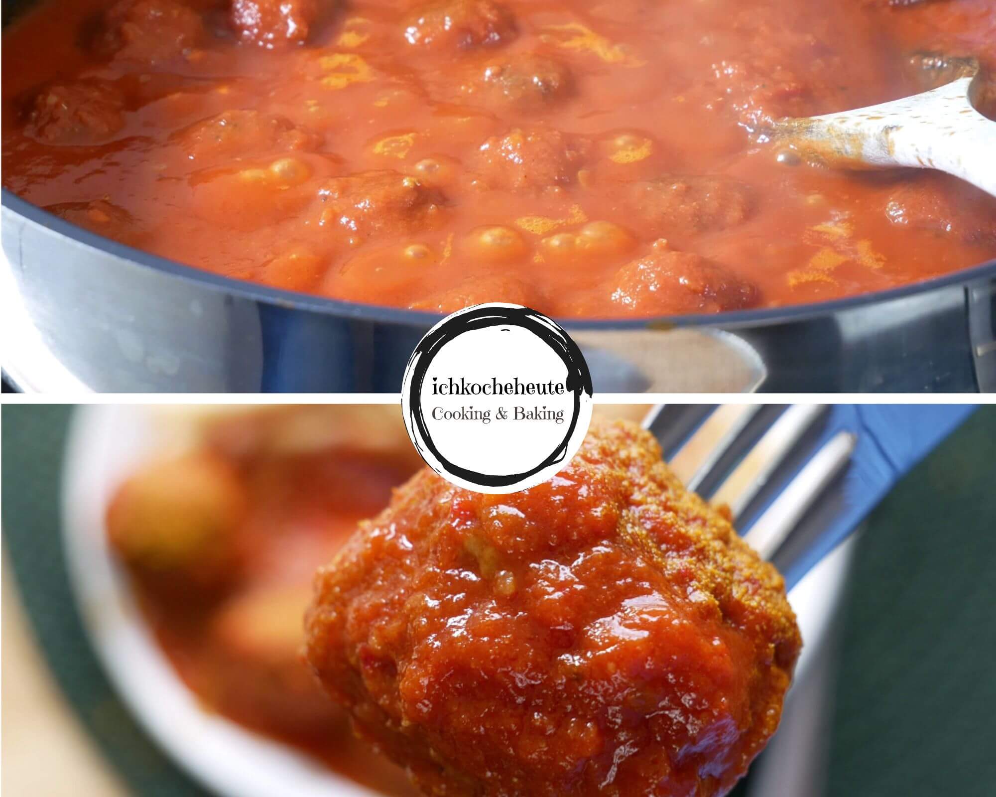 Serving Meatballs with Curry Tomato Sauce