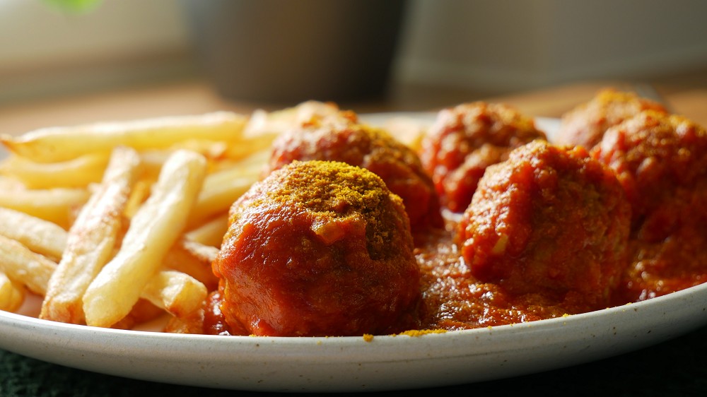 Meatballs with Curry Tomato Sauce