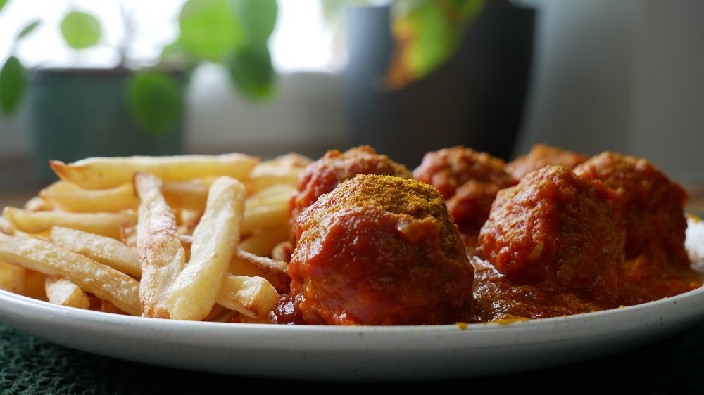 Meatballs with Curry Tomato Sauce