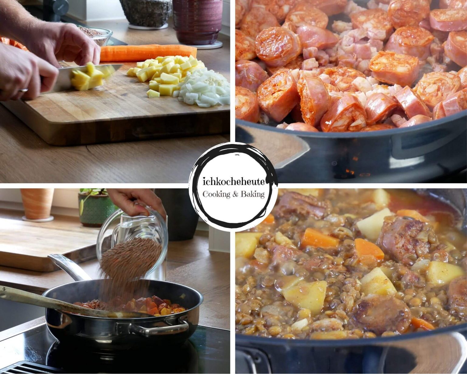 Spanischer Linseneintopf mit Chorizo (&amp;quot;Lentejas con Chorizo ...